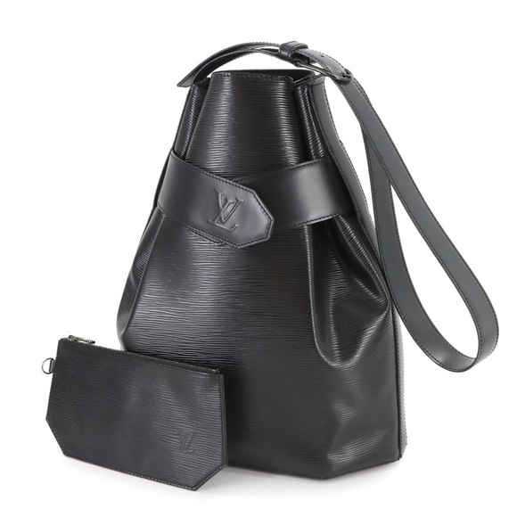 Louis Vuitton Handbags - Louis Vuitton Epi Leather Sac De Paule Logo Black Bucket Bag